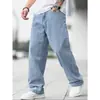Ropa para Hombre Shanggu: Comercio Transfronterizo, Mezclilla del Sudeste Asiático, Tallas Europeas, Marca Exclusiva Vintage Casual de Moda, Corte Recto Holgado para Hombre