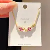 ¡Desciende la Diosa de la Belleza! Collar con colgante de flor de circón ultrabrillante, cadena para la clavícula estilo corte vintage, accesorio de nicho de alta gama