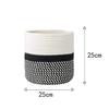 Cesta Trançada de Corda de Algodão Cesta para Vaso de Flores Cesta Redonda de Palha Trançada Cesta de Armazenamento Decoração de Casa Cesta de Roupas Sujas Cesta de Roupas Sujas Cesta de Armazenamento