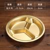 Plato para Barbacoa estilo Coreano 304 con Plato de Sabores de Tres Compartimentos Drenaje Plato para Dumplings Plato Picante Plato para Barbacoa Plato para Bistec