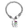 Aliexpress Más Vendido Colgante de Aleación Delta Sigma Theta Sigma Equipo Pulsera Retorcida Bsk