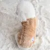 Ropa para Perros, Chaleco Grueso de Algodón Peludo, Ropa con Arnés Otoño e Invierno para Teddy Bichon, Abrigo de Algodón para Gato Teddy