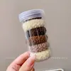 2025 Estilo Coreano Elástico Alto Espesso Corda de Cabelo Feminino Acessório de Cabeça Simples Lata de Elástico de Cabelo Rabo de Cavalo Alto Elástico de Cabelo
