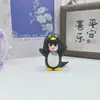 Celebridad de Internet Gugu Gaga Destino Final Figura de Pingüino Pequeño Gerente de Mercancía Pingüino Hecho a Mano Modelo de Oficina Regalo