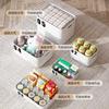 Caja de almacenamiento de escritorio con tapa para artículos diversos, cesta para guardar aperitivos, escritorio para dormitorio, almacenamiento de cosméticos, archivador de plástico japonés