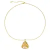 2025 Nuevo Método Antiguo Punto Diamante Buda Sonriente Abierto Maitreya Moda Personalidad Diamante Barriga Grande Buda Cadena Clavicular