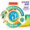 Medalla metálica hueca impresa a color, giratoria 360 grados, etiqueta para cuerda de saltar, medalla de honor conmemorativa de oro, plata, bronce para eventos deportivos