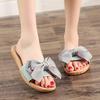 Nuevas Zapatillas de Lino de Moda con Lazo Sencillo para el Hogar para Mujer, Sandalias de Verano Ultraligeras, Silenciosas, Transpirables y Antideslizantes