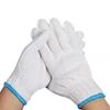 Suministro de fábrica guantes blancos de algodón comercio exterior transfronterizo mayoreo algodón etiqueta trabajo guantes blancos protección laboral tela gruesa para el sudor