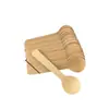 Cuchara Pequeña Desechable Cuchara de Madera Cuchillo Tenedor Cuchara Cuchara para Helado Comida Occidental Cuchara de Madera Tenedor de Madera Cuchillo de Madera Cuchara para Postre Una Pieza Al por Mayor