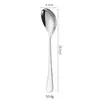 Venta al por mayor de Acero Inoxidable 304 Vajilla Doméstica Hotel Estilo Occidental Cuchara para Hielo 1010 Vajilla Occidental Set de Cuchillo, Tenedor y Cuchara para Steak