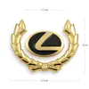 Pegatinas metálicas para coche logo de coche cubriendo arañazos pegatinas decorativas alas logo lateral pegatinas de logo de coche 3D tridimensional espiga de trigo metálica logo de coche