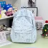Nueva Mochila de Doble Hombro Estilo Retro Americano Bordada con Letras para Mujer Mochila Sencilla de Viaje para Hombre Estudiante de Secundaria Preparatoria Bolso Escolar para Mujer