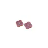 Pendientes de Placa de Acetato con Flor Simple y Aguja de Plata Nicho de Gama Alta Versátiles con Diseño Único Pendientes de Moda para Mujer