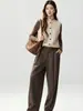 Chaleco Cárdigan de Punto Trenzado Jacquard de Cuello Alto para Mujer Cálido Elegante Suave Sin Mangas Suéter Base de Punto