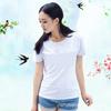 Fabricante Pronto 200g Camiseta Básica de Modal Camiseta para Transferência Térmica Camiseta Lisa para Publicidade Transfronteiriça Manga Curta Pode Ser Personalizada
