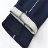 Pantalones Escolares de Algodón Cubierto de Poliéster para Cuatro Estaciones Delgados para Estudiantes de Secundaria, Secundaria, Primaria Una Raya Azul Marino Dos Rayas Pantalones Escolares