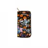 Cartera Larga con Cremallera de PU de Calavera Nueva Transfronteriza 2459 Cartera de Mano Nochebuena con Estampado