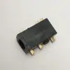 Interfaz de Audio para Auriculares Conector de Socket de 3.5 Placa Hundida Hembra 1/3 Sin Cabeza Pegatina Plana de 6 Pines Negro Pegamento Chapado en Oro Alta Temperatura