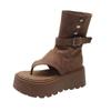 Preventa {Comodidad que Aumenta la Altura} Sandalias Romanas de Suela Gruesa a la Moda 2025 Modelo Nuevo Sandalias de Plataforma Altas con Tira para el Dedo del Pie que Aumentan la Altura
