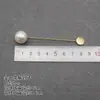 Broche material diy malla de cobre aguja de una línea aguja de punzar aguja para cuello base para corsage casero accesorios