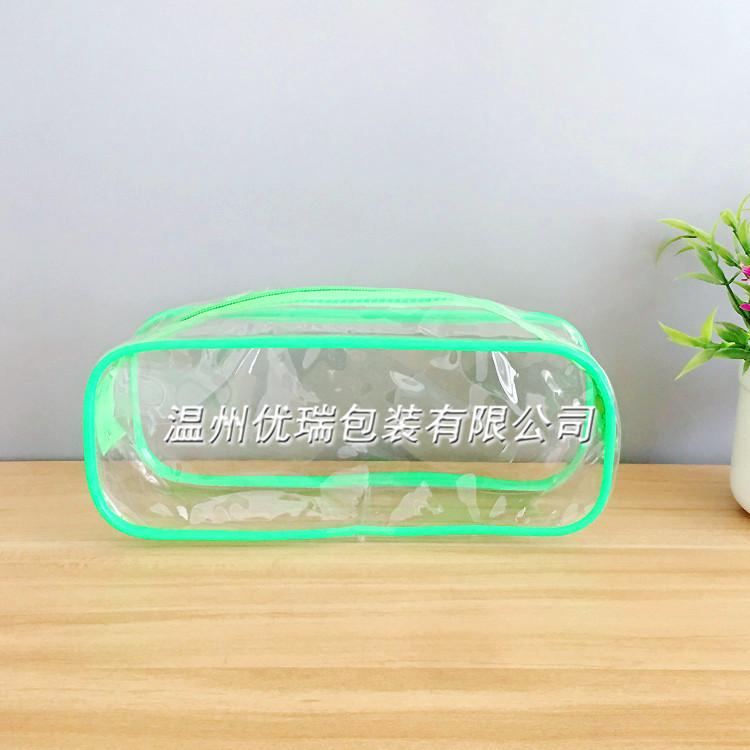厂家定制透明PVC胶骨袋 立体PVC圆筒袋 高频电压软PVC