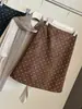 Saia de camurça com poá estilo coreano para mulheres, nova de outono, cintura alta, emagrecedora, moderna, versátil, de linha A, bodycon, curta