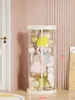 Balde de Armazenamento de Bonecas Artefato de Armazenamento de Brinquedos de Pelúcia Recipiente Cilindro Transparente de Grande Capacidade para Figuras de Crianças Caixas Cilíndricas