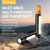 Luz de trabajo multifuncional para exteriores transfronteriza con batería externa, luz LED conveniente, alarma de zumbador, linterna intermitente roja y azul