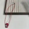 Estojo de Celular Mini Desenho Animado Fofo Colar de Corda Trançada Florido Corrente de Clavícula Doce Elegante Pequeno Fresco Feminino para Mulheres