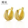 Pendientes de plata Xi Gu E1499 S925 para mujer, con diseño de arpa, sencillos, elegantes, de nicho frío