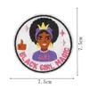 Patch Bordado Dia da Independência Preto Decoração de Roupa Patch Patch Bordado Bebê Preto Computador Insígnia de Menina Pequena