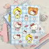 Nuevo Cuaderno Gatito Animal Lindo A5 con Páginas a Color de Alta Calidad, Cubierta de Cuero Estilo Cartoon Japonés, Cuaderno Rayado para Estudiantes