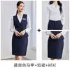 Chaleco Traje Estilo Profesional 2026 Otoño/Invierno Nuevo Diseño Uniforme Recepción Banco Hotel Ropa de Trabajo para Mujeres