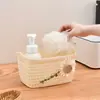 Cesta de Armazenamento para Sala de Estar de Rattan Sintético Cesta de Armazenamento DIY para Lanches e Brinquedos Ferramenta Mágica Organizadora para Roupas, Brinquedos e Lanches Domésticos