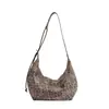 Bolso de Hombro Retro de Gran Capacidad para Mujer 2026 Nuevo Estampado de Leopardo Moda para Viajar Bolso Dumpling Bolso de Hombro Simple