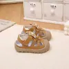 Sandalias Infantiles 0-3 Años Niños y Niñas Lindos Dibujos Animados Zapatos para Niños Pequeños Sandalias Impermeables de Punta Cerrada para Bebé Verano