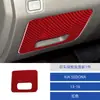 Adecuado para 13-16 Kia Sedona panel de decoración de caja de almacenamiento frontal de coche de fibra de carbono pegatinas decoración interior montaje