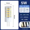 Bombilla led g9 para mazorca 220V pin bombilla pequeña bajo voltaje bombilla de cristal g4g9 cerámica de tres colores bombilla de mazorca