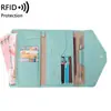 Nueva Bolsa de Pasaporte Transfronteriza para Mujer, Bolsa Multifuncional con RFID para Documentos de Viaje y Boletos para Hombres y Mujeres, Cartera Portapasaporte para Viajes al Extranjero
