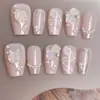 Unhas de Manicure Unhas Usáveis Feitas à Mão Manicure Puro Desejo Patch para Manicure Unhas Postiças Unhas Usáveis Feitas à Mão Unhas de Luxo