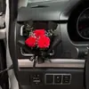 Ventilación de Coche Flor Eterna Botella de Perfume Pequeña Decoración Ramo de Rosas Simuladas Adorno Interior de Coche Mini Regalo