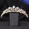 Acessório de Cabeça para Noiva Luxo Zircônia Pequena Coroa Princesa Aniversário Casamento Performance Faixa de Cabelo Performance Infantil Palco Acessórios de Cabelo