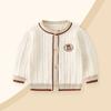 Jaqueta de Bebê Primavera 2026 Roupa de Tricô para Meninos Suéter Cardigan para Meninos Outono e Primavera Peça Externa Versátil