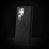 S26Ultra Es Adecuado para Funda de Teléfono Móvil Samsung S25Ultra, Succión Magnética de Piel de Oveja Tipo Piel S24Ultra Funda Protectora Transfronteriza