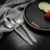 Vajilla Creativa de Acero Inoxidable para Uso Doméstico, Cucharas para Sopa al por Mayor, Cucharas Puntiagudas para Exportación a Filipinas, Cucharas para Helado, Cucharitas de Té, Cucharitas de Café