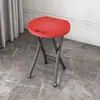 Taburete Plegable, Taburete Portátil para el Hogar para Cambiarse los Zapatos, Taburete de Mesa de Café, Silla de Mesa de Comedor, Taburete de Baño, Soporte Metálico Multifuncional de Almacenamiento en la Puerta