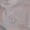 Collar de Estilo Nuevo para Mujer, Accesorios de Colgante de Encaje de Flores Nuevas, Cadena para Clavícula Simple, a la Moda, Fresca y Dulce