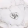 Aleación letras inglesas coloridas pintura corazón de durazno aleación corazón de durazno amor aretes aretes colgante accesorios de joyería DIY