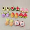 Accesorios de Resina de Frutas 3D Simulados Kit de Materiales Hechos a Mano para Pegamento de Crema para Fundas de Teléfono, Pasadores, Hebillas de Zuecos